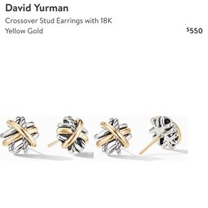 David Yurman Crossover Stud Earrings